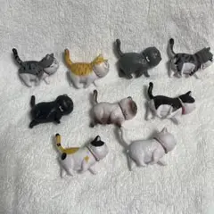 ★かわいいミニチュア猫フィギュア 動物猫キャラクター 9個