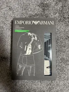 EMPORIO ARMANI ボクサーパンツ ネイビー　 メガロゴのサムネイル