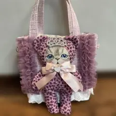 コヤンイサムチョン　ルミちゃんピンク豹柄トートバック