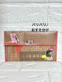 おすそ分けファイル　ポーチ　コラージュ素材収納　トレペ