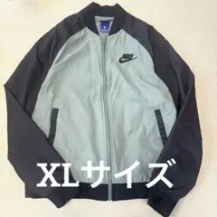 NIKE ナイキ 2色 黒刺繍ワンポイントロゴ ブルゾン ナイロンジャケット