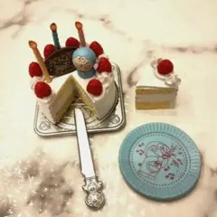ドラえもん　大好き♡ごはん　ミニチュア誕生日ケーキ　リーメント　希少