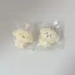 ちいかわ　サンリオ　フロッキーマスコットチャーム　ポムポムプリン　うさぎ