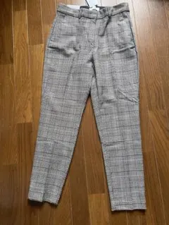 H&M チェック柄 スラックス