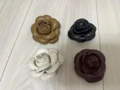 花形ブローチ4色セット