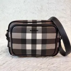 未使用級✨バーバリー　ショルダーバッグ　ノバチェック　パディー　ブラウン