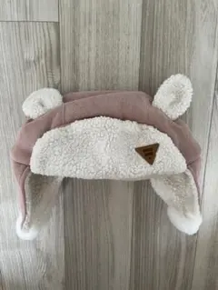 petit main ベビー帽子 ボア くま耳