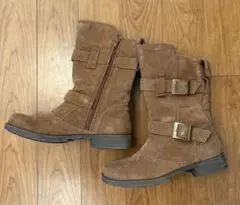 SKECHERS スケッチャーズ エンジニアブーツ スエード ブラウン 23cm