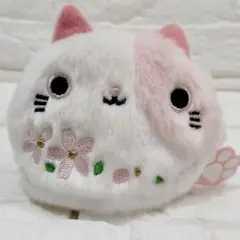 桜ねこだんご ぬいぐるみ マスコット SAN-EI さくら猫 ねこだんごふわふわ
