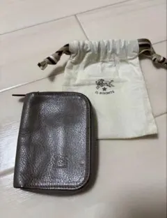 IL BISONTE グレー レザー キーケース