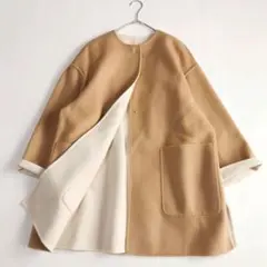 近年【美品✨】ユナイテッドアローズ バイカラーリバーミドルコート ゆったり