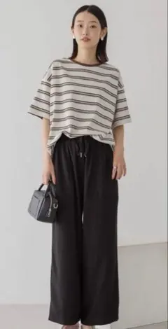 AMERICAN HOLIC ブラック ワイドパンツ