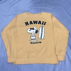 ハワイ限定 SNOOPY'S SURF SHOP ハワイ トレーナー イエローのサムネイル