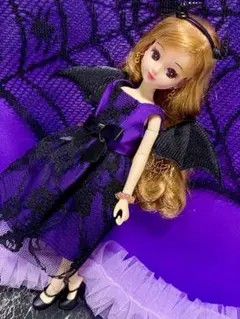 リカちゃん パープル レース ドレスワンピース パンプス セット 3090053812795032_01_5775w.jpeg