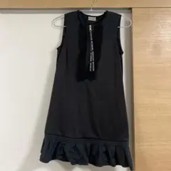正規店購入 MONCLER ノースリーブひざ丈ワンピース ブラック XS 999のサムネイル