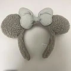 ミッキーマウス型グレーのカチューシャ