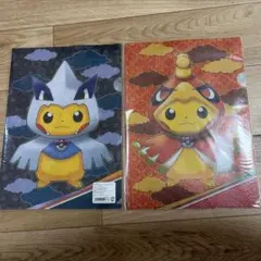 未開封 クリアファイル2枚セット ホウオウ&ルギアポンチョのピカチュウ