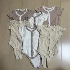 西松屋　ベビー肌着 ロンパース 6枚セット60＆70