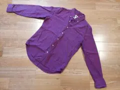 GAP チェック柄 長袖シャツ ストレッチ