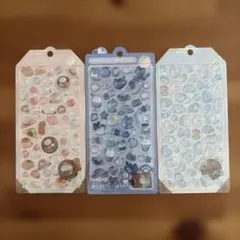 ボンボンドロップシール　オリジナル　もちもち　よるねこ　みずいろ　シャーベット