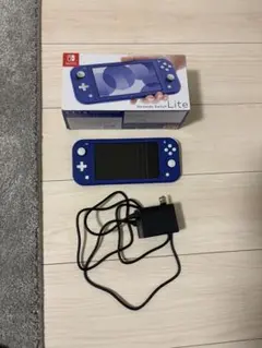 2023年式 Switch Lite 完品 新品時画面フィルム貼付 ブルー 美品