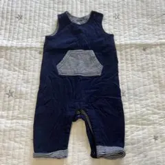 Baby Gap ネイビー ストライプロンパース 0-3ヶ月. 50㎝