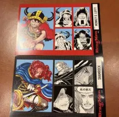 ワンピースBragMen ルフィ ナミ　ゾロ　チェキ風カード　ステッカー　セット ワンピースBragMen ルフィ ナミ ゾロ チェキ風カード ステッカー