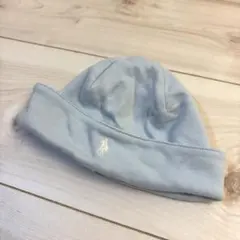 ポロ 水色 ベビー帽子