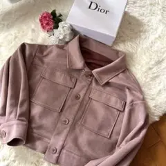 スエード ノーカラージャケット