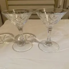 昭和レトロ　カクテルグラス　　 2個セット　まとめ売り