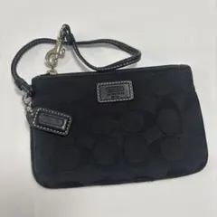 COACH コーチ　ミニポーチ　黒ブラック