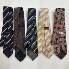 ネクタイ 5本セット ストライプ チェック柄 幾何学模様