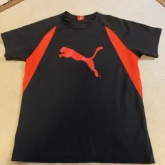 PUMA 黒オレンジ Tシャツ 150