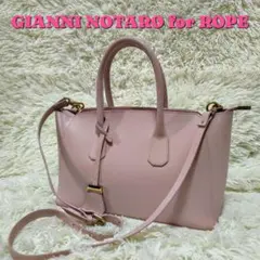 【美品】GIANNI NOTARO ハンドバッグ ショルダーバッグ ロペ別注