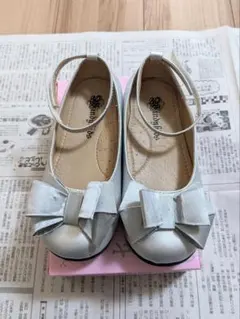 19cm シルバー フォーマルシューズ