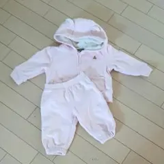 今だけ値下げ！ベビー クマさん耳　上下セット　裏起毛　冬