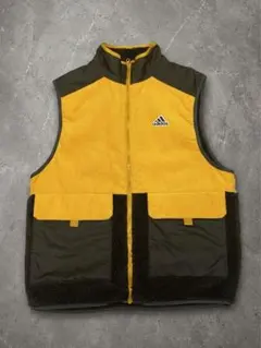 【adidas】 アディダス コーデュロイベスト イエロー ブラックのサムネイル