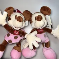 平成レトロ ディズニー ミッキー ミニー バレンタイン ぬいぐるみセット