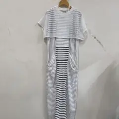 新品AULA AILA 半袖ロングワンピース サイズ0 色19 DRESS — aulaaila