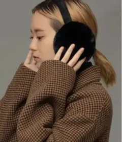 ファーイヤーマフ　ブラック