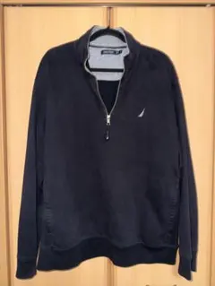 NAUTICA ハーフジップ スウェット ブラック XL