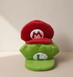 専用ユニバUSJマリオ・ルイージ キャラクター帽子 2個セット