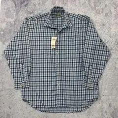 希少 80s OLD UNIQLO チェックシャツ レーヨン混 ネルシャツ
