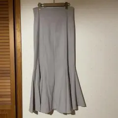 GRL ストレッチツイルマーメイドフレアスカート L ベージュ