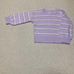 baby GAP ニットセーター 3歳 ラベンダー ストライプ