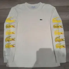 ラコステ LACOSTE タイムライン ホワイト ロンT カットソーのサムネイル