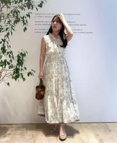 美品✨POLO RALPH LAUREN ボウタイ シルク ティアードワンピース