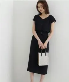 NATURALBEAUTY　BASIC　2WAYブラウス&スカートセットアップ
