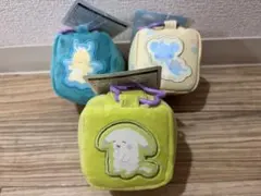 ポケモン ぬいぐるみポーチ 3点セット(うすちゅう、ラプラス