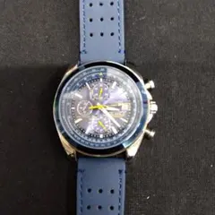 希少品！CITIZEN　エコドライ　クロノグラフ 腕時計 ネイビー